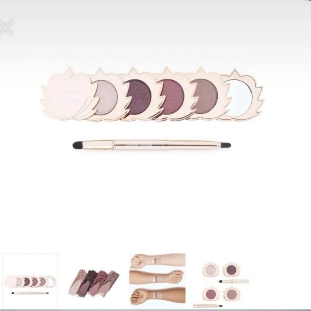 NIB $50 Blessed Beauty Natural Eyeshadow Set Ethereal Eyes Rose Plum